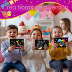 Recuerdos de fiesta para niños 4-8-12: 24 Pack Scratch Rainbow Art Crafts