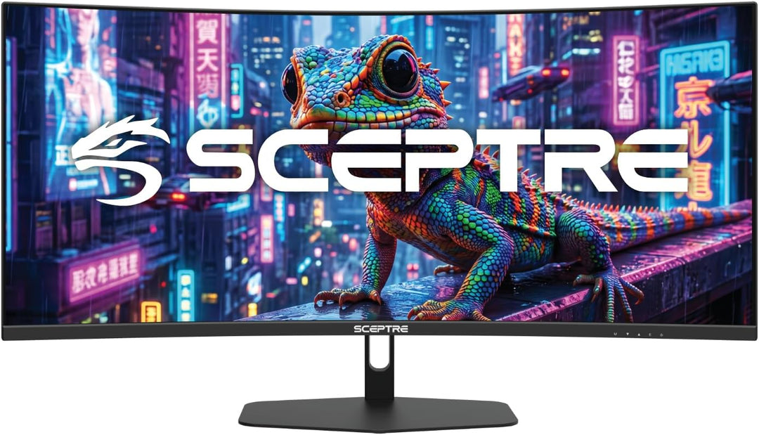 Sceptre - Monitor curvo para juegos Prime de 34 pulgadas 3440 x 144...