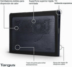 Targus Alfombrilla de Enfriamiento para Regazo con Doble Ventilador de 17 Pulgadas, Tilted