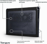 Targus Alfombrilla de Enfriamiento para Regazo con Doble Ventilador...