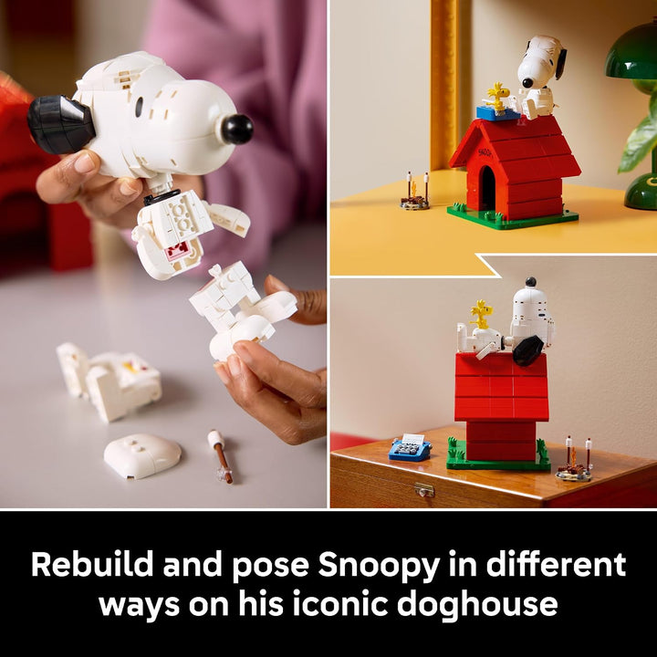 LEGO Ideas Peanuts: Caseta del perro de Snoopy 21368 | Juego de con...