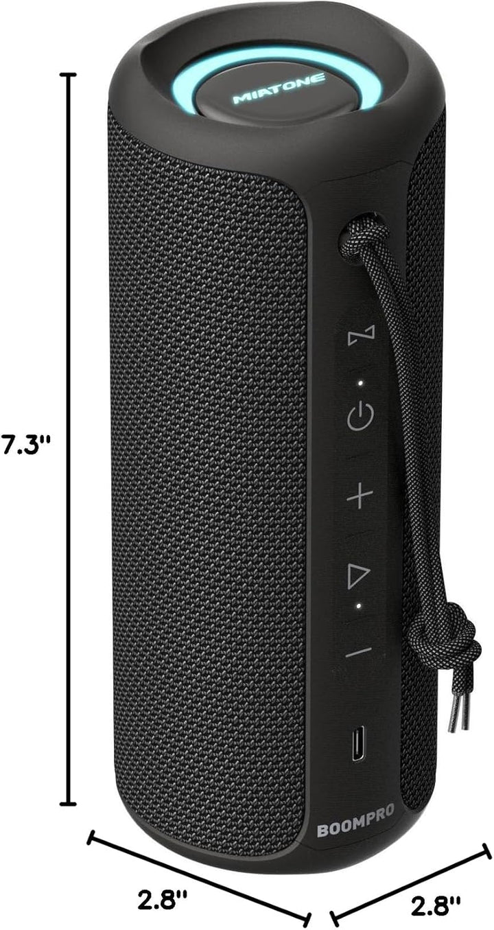 MIATONE Altavoces Bluetooth 36W TWS Altavoz portátil con sonido est...