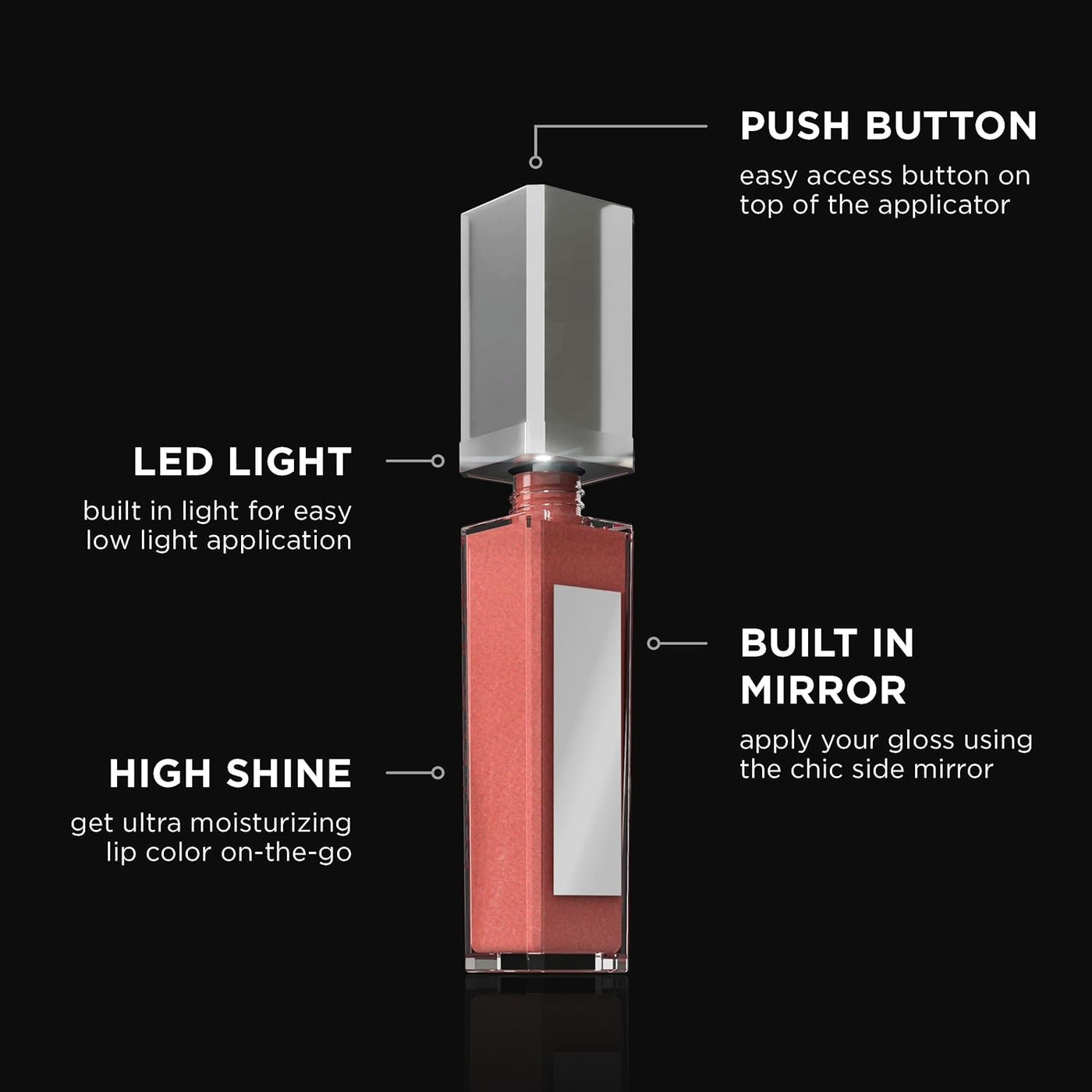 Pure Illumination - Brillo de labios iluminado con cepillo aplicado...