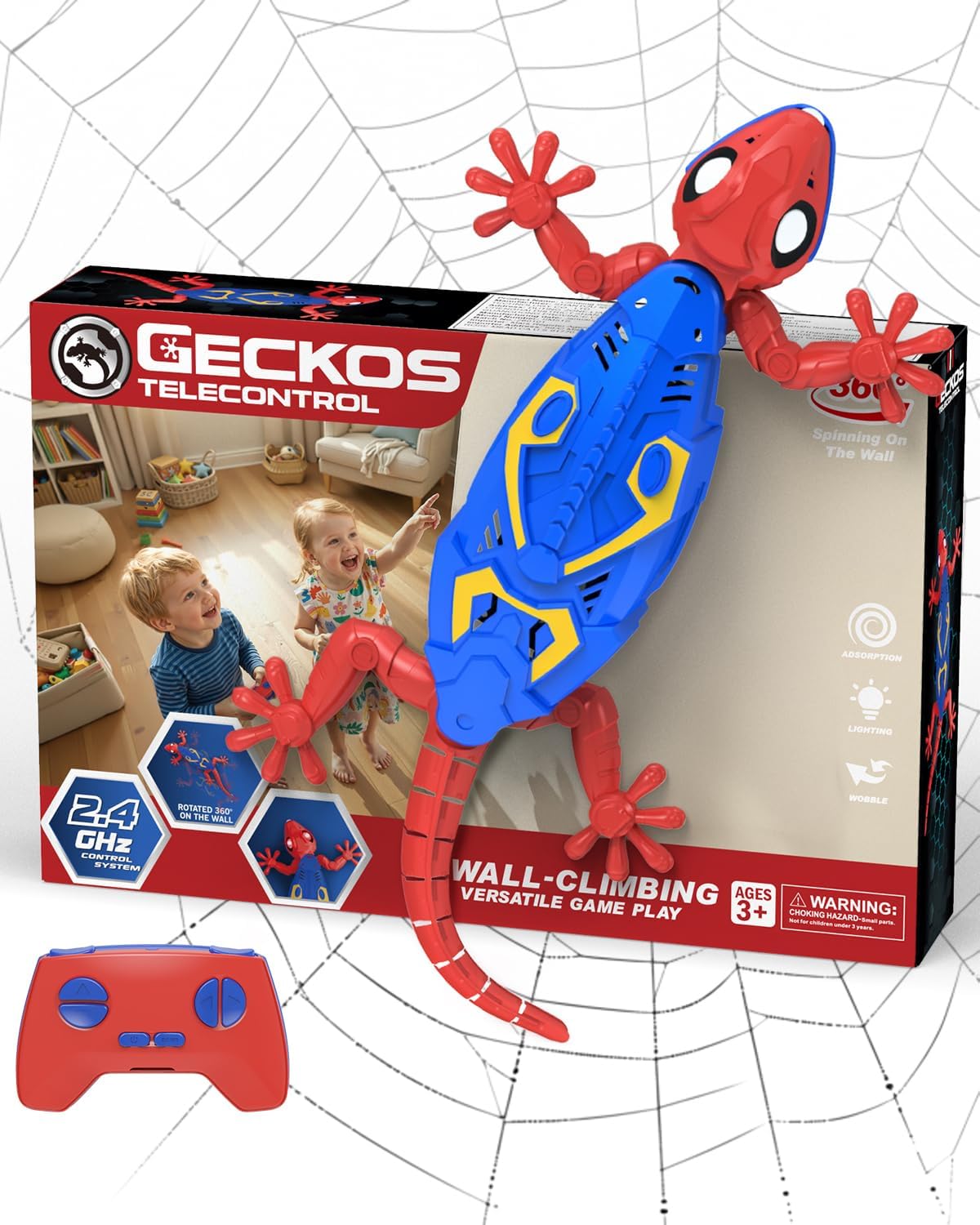 Gecko - Juguetes de escalada en la pared, regalo de cumpleaños para niños