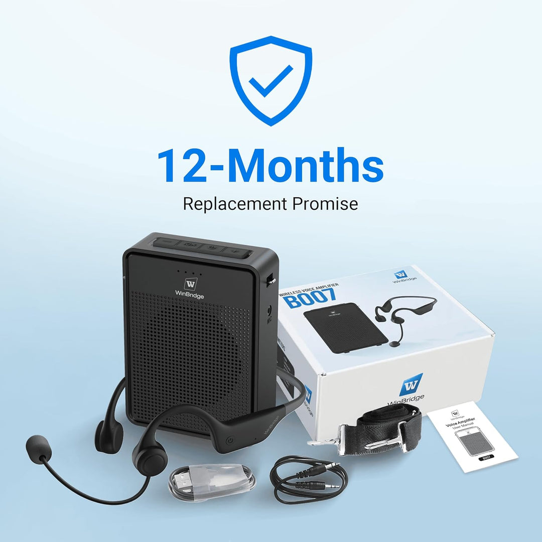 Amplificador de Voz Micrófono Inalámbrico con Auriculares de Gancho...