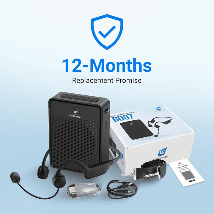 Amplificador de Voz Micrófono Inalámbrico con Auriculares de Gancho...
