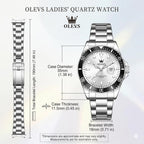 OLEVS Reloj de moda impermeable de lujo para mujer