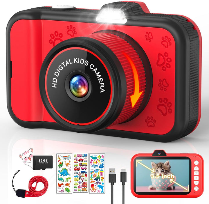 Cámara para niños de CHAKEYAKE, cámara digital para niños pequeños...
