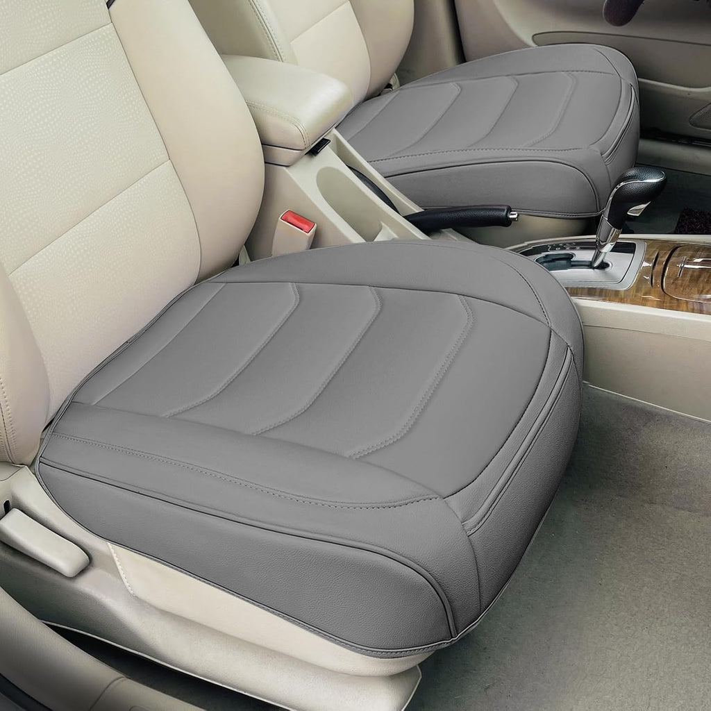 Funda de Asiento de Automóvil para Lujo y Comodidad - Cuero PU, Antideslizante, Protección de Envoltura Completa con Bolsillo de Almacenamiento para Cojín Inferior - Ajuste Universal para el