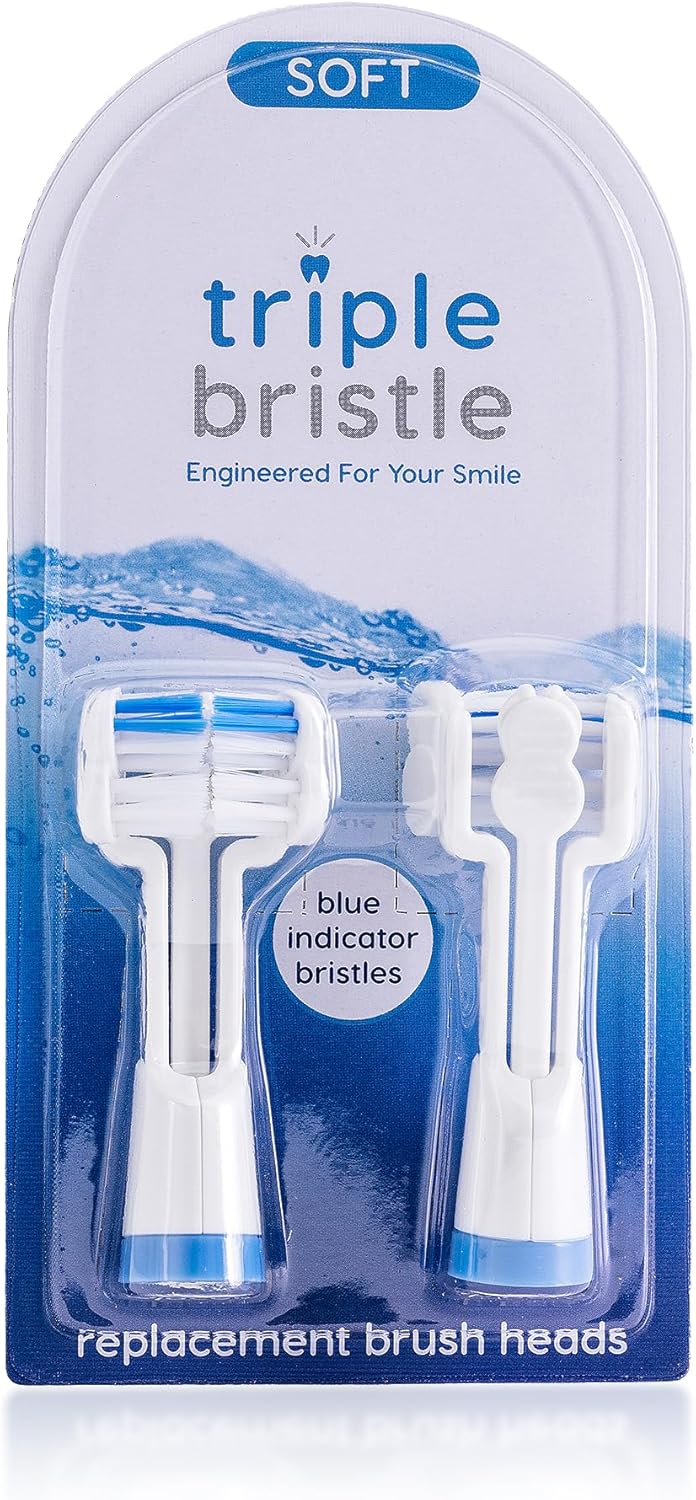Triple Bristle Recambios de cabeza de cepillo de repuesto, innovado...
