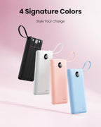Coowisty Cargador de teléfono portátil, banco de energía delgado de...