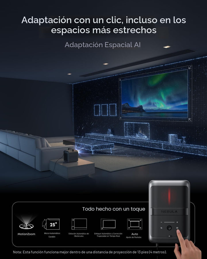NEBULA Proyector láser 4K triple X1, Nebulamaster, 3500 lúmenes ANS...