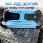 Arrancador de salto de 12 V para 10.0L Gas/8.0L Diesel, 6000A pico de batería de coche arrancador portátil, IP66 impermeable caja de salto con luz de emergencia y estuche de almacenamiento