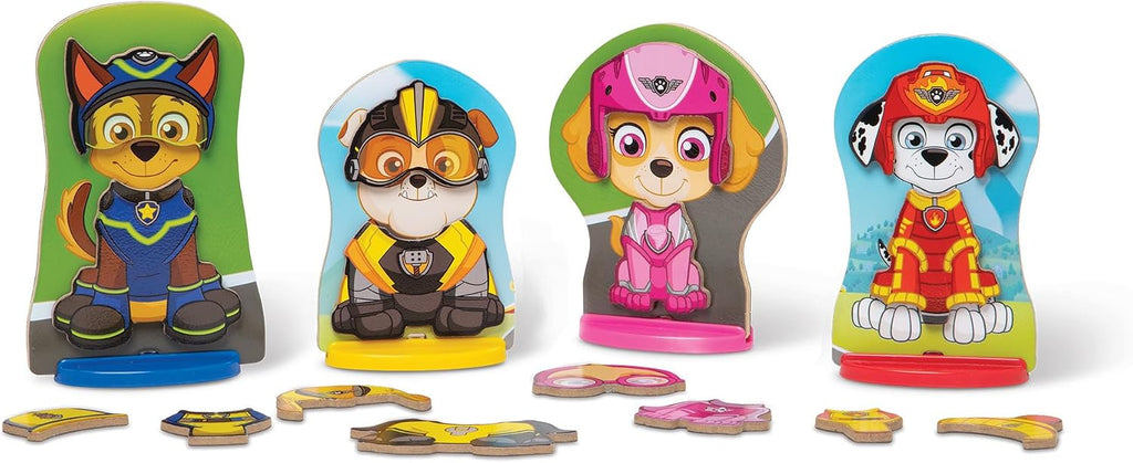 Melissa & Doug Juego de actividades magnéticas de madera de Paw Patrol