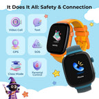 EIOTCLUB 4G Kids Smart Watch MX3 con rastreador GPS y videollamadas (azul)