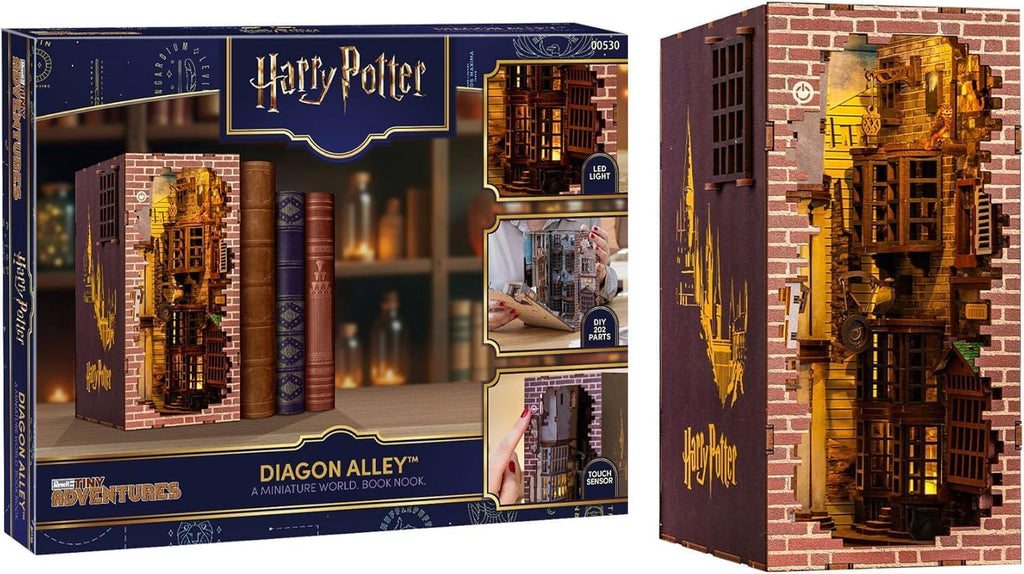 Revell Harry Potter Diagon Alley 3D Book Nook Kit de rompecabezas de madera