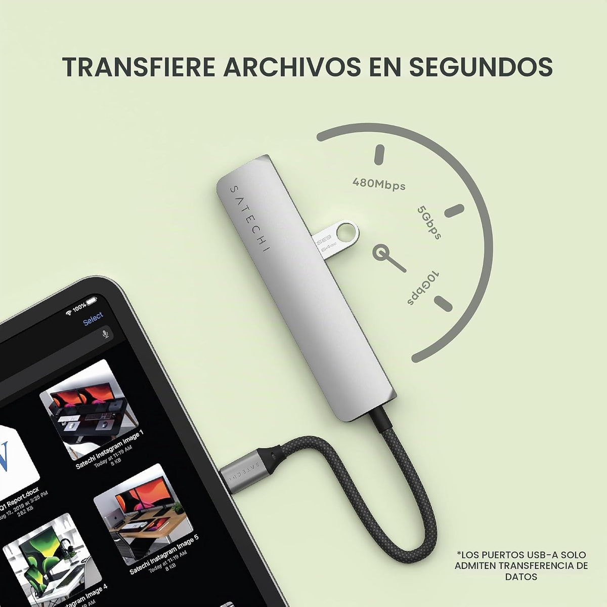 Satechi, ST-P6SM, hub USB