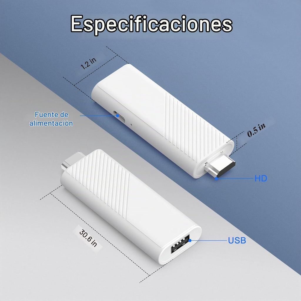 Screencast TV Stick 4K Ultra HD Streaming Stick 16GB Transmite videos desde iPhone, iPad, Android, portátil a TV/monitor/proyector, compatible con Chromecast Miracast y AirPlay