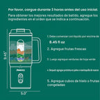 Batidora portátil de batidora, 18 oz personal, inalámbrico