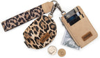 Wrangler - Cartera de pulsera con llavero para mujer, con doble bolsa occidental, cartera para tarjetas de crédito