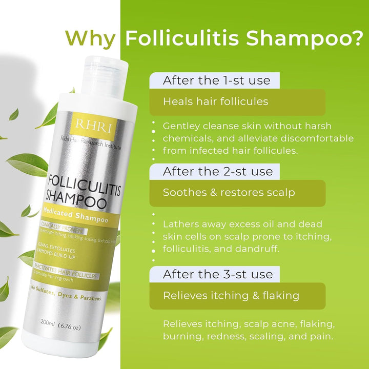 Champú para foliculitis | Champú antifúngico para dermatitis seborr...