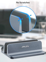 JARLINK Soporte vertical para laptop de diseño 2 en 1, soporte de a...