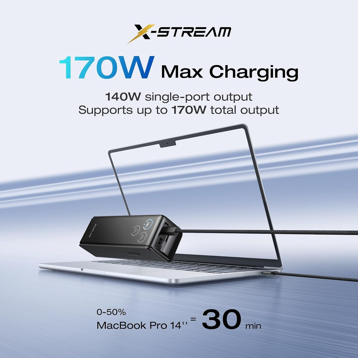 EF ECOFLOW Rapid Power Bank - Cargador portátil de 25,000 mAh, 170...