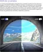 VIOFO A229 Pro 4K 3CH Dash Cam HDR para parte delantera y trasera e
