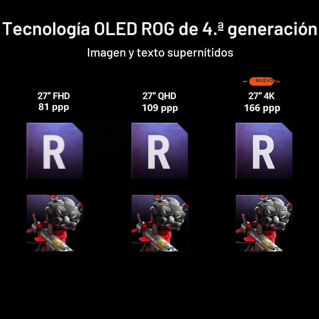 ASUS ROG Strix Monitor para juegos 4K QD-OLED de 27" (XG27UCDMG) -...