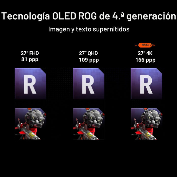 ASUS ROG Strix Monitor para juegos 4K QD-OLED de 27" (XG27UCDMG) -...