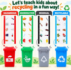 12" Camión de Basura For Kids de 3 a 8 Años, Vehículo de Gran Camión de Basura