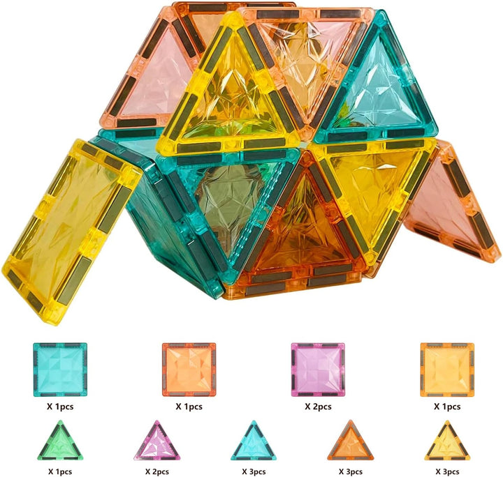 YRZtiles Juego de azulejos magnéticos de 100 piezas para niños, blo...