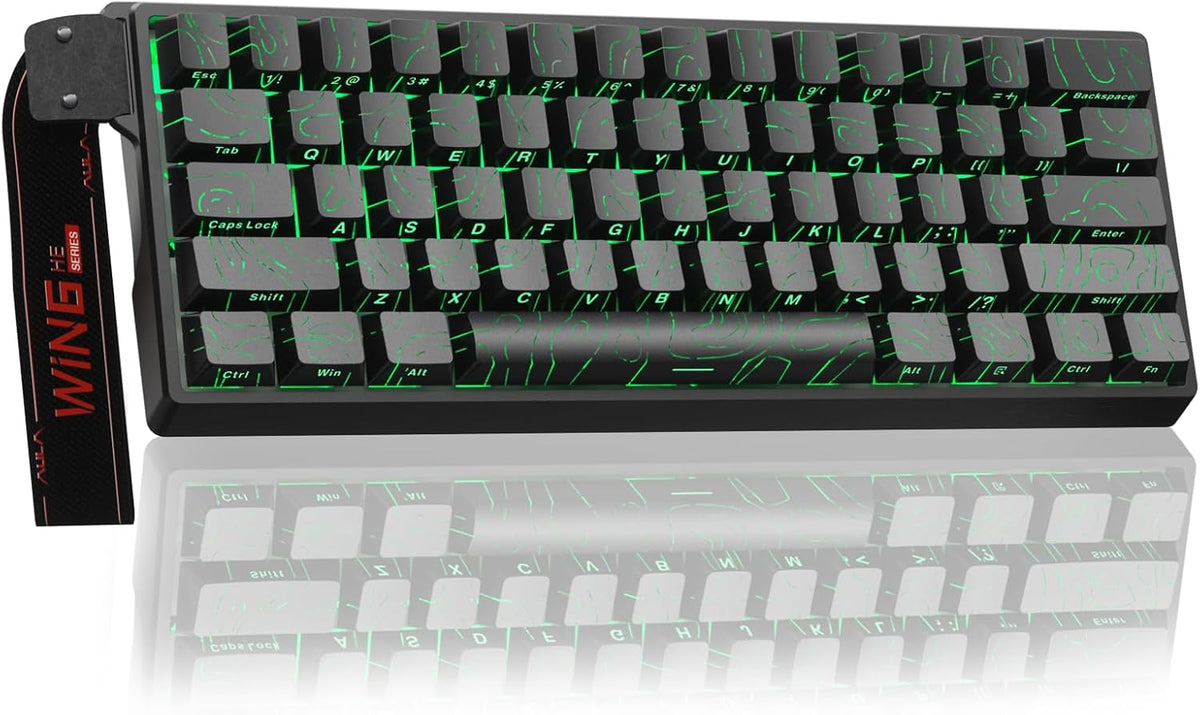 Aula WIN60 HE - Teclado mecánico 60% para juegos con cable, interru...