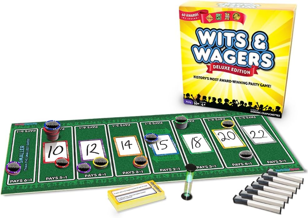 Wits & Wagers Juego de mesa, edición de lujo, Multi Color
