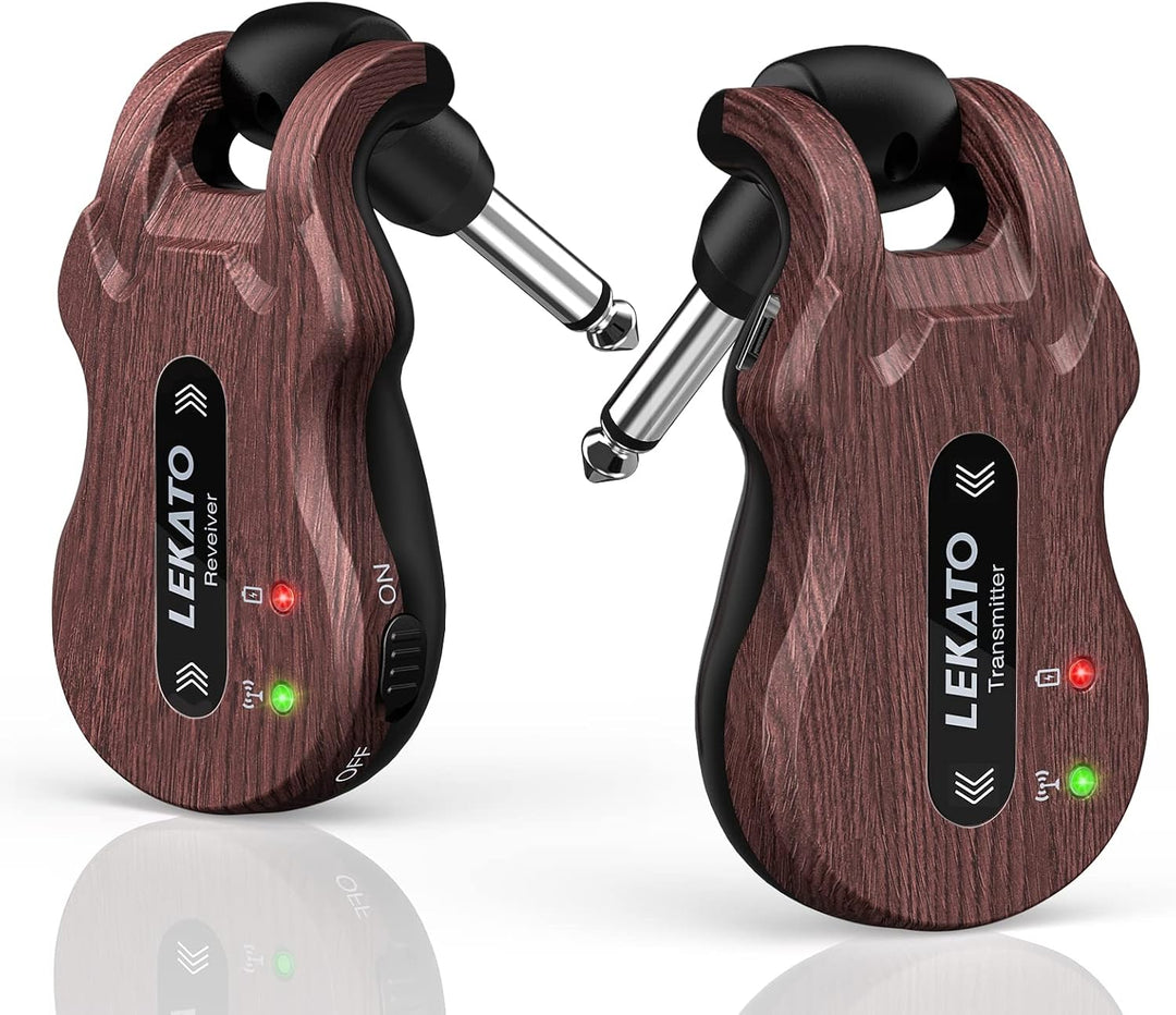 LEKATO Sistema de guitarra inalámbrica 5.8 transmisor de guitarra i...