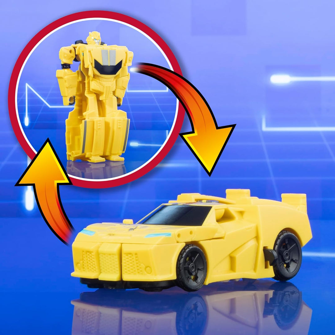 Transformers 1-Step Flip Heroes Paquete de 3, Figuras de Acción de...