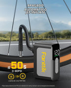 Fanttik X10 Ace Mini Bomba Eléctrica para Bicicleta, 120 PSI, 22 s para Inflar, Parada Automática