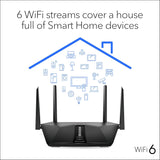 Netgear NETGEAR RAX50-100NAR Nighthawk 6-Stream AX5400 WiFi 6 Route...