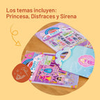 Melissa & Doug Princesa Puffy, juego de adhesivos, Combo de calcomanías infladas