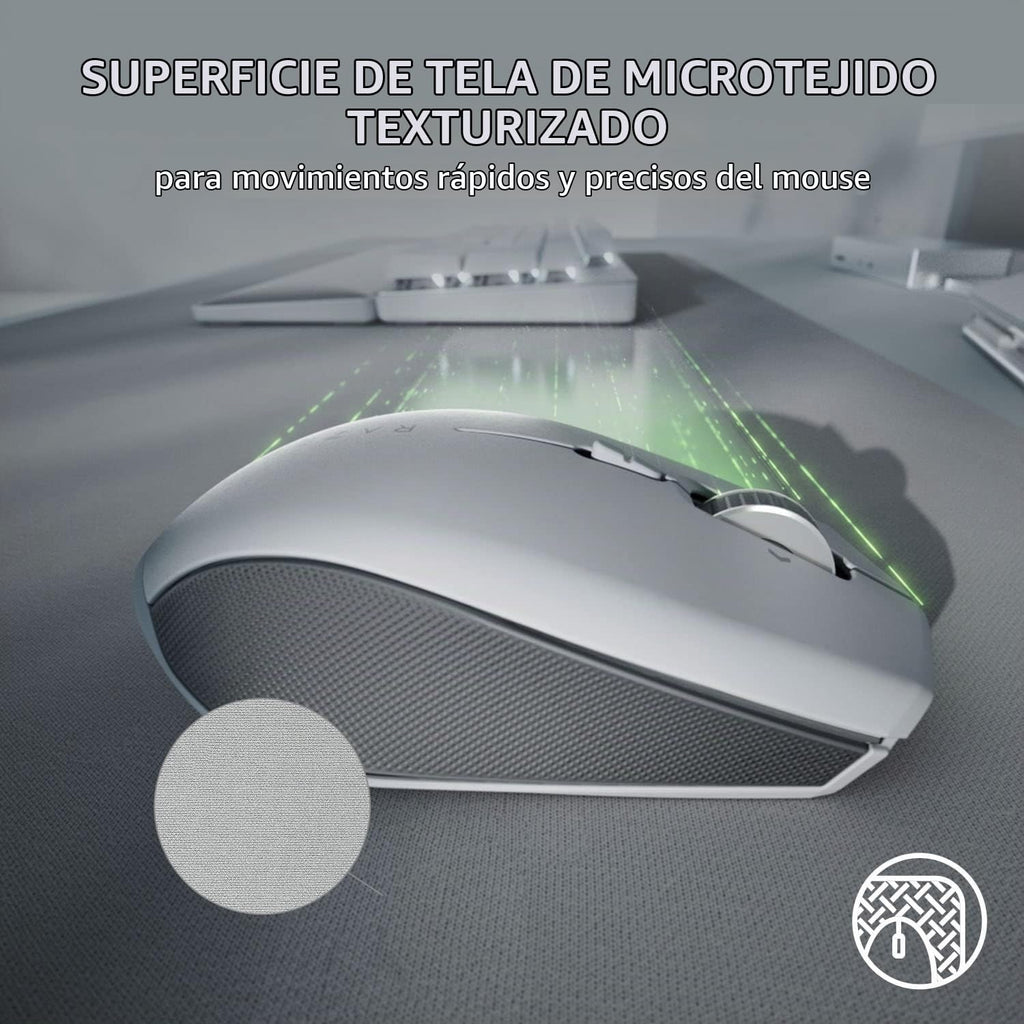 Razer Pro Glide - Tapete suave para mouse, tela microtejida texturizada