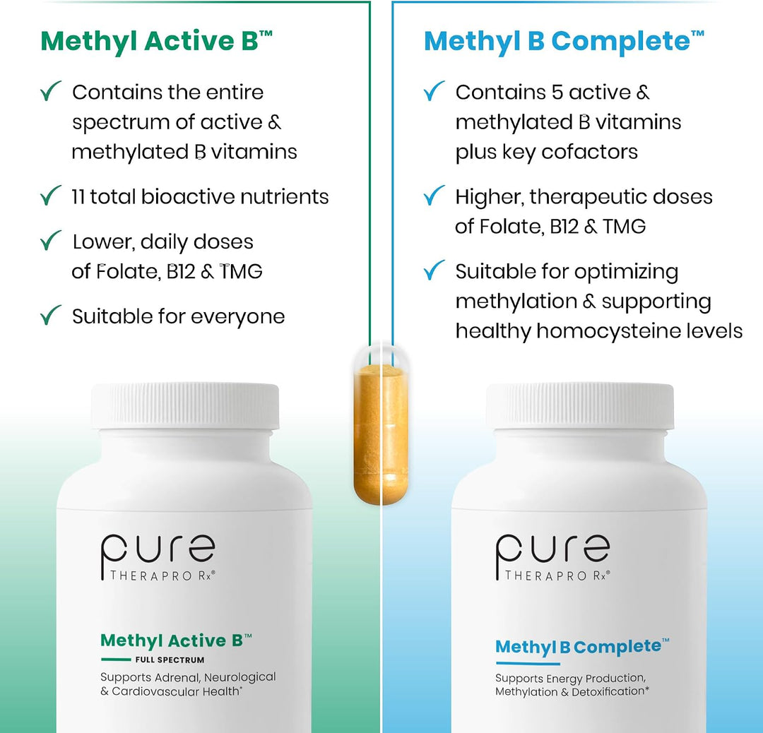 Pure Therapro Rx Vitaminas del Complejo B Metiladas Fabricadas en E...