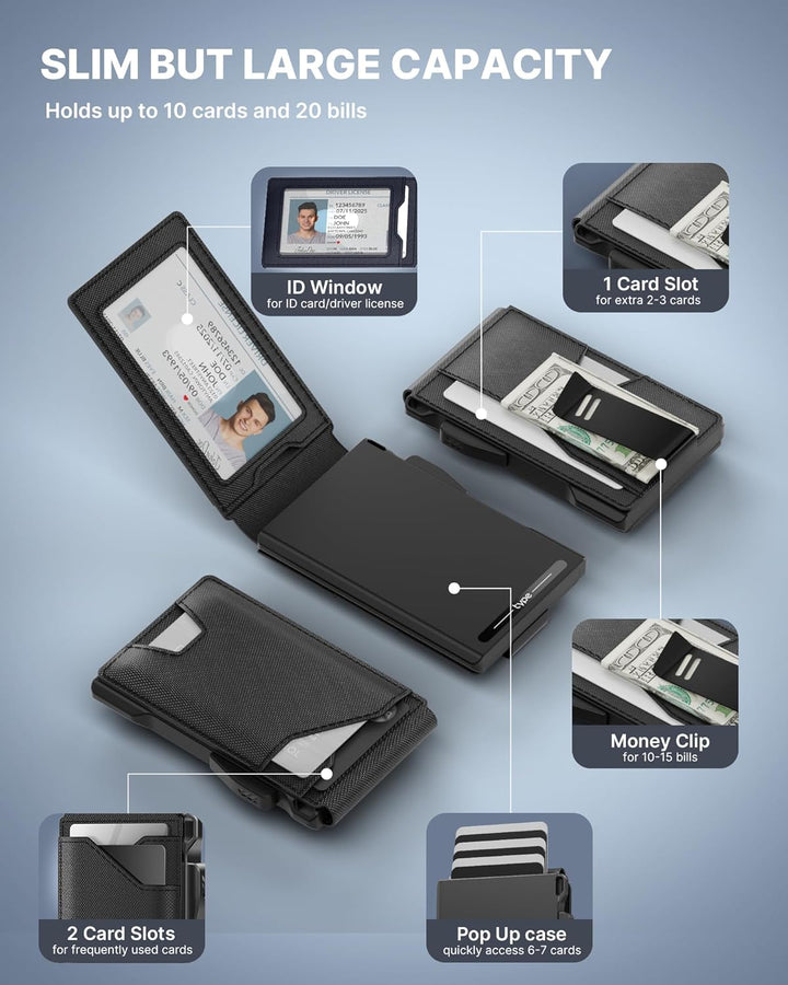 typecase Cartera táctica para hombre tarjetero: funda para tarjetas...