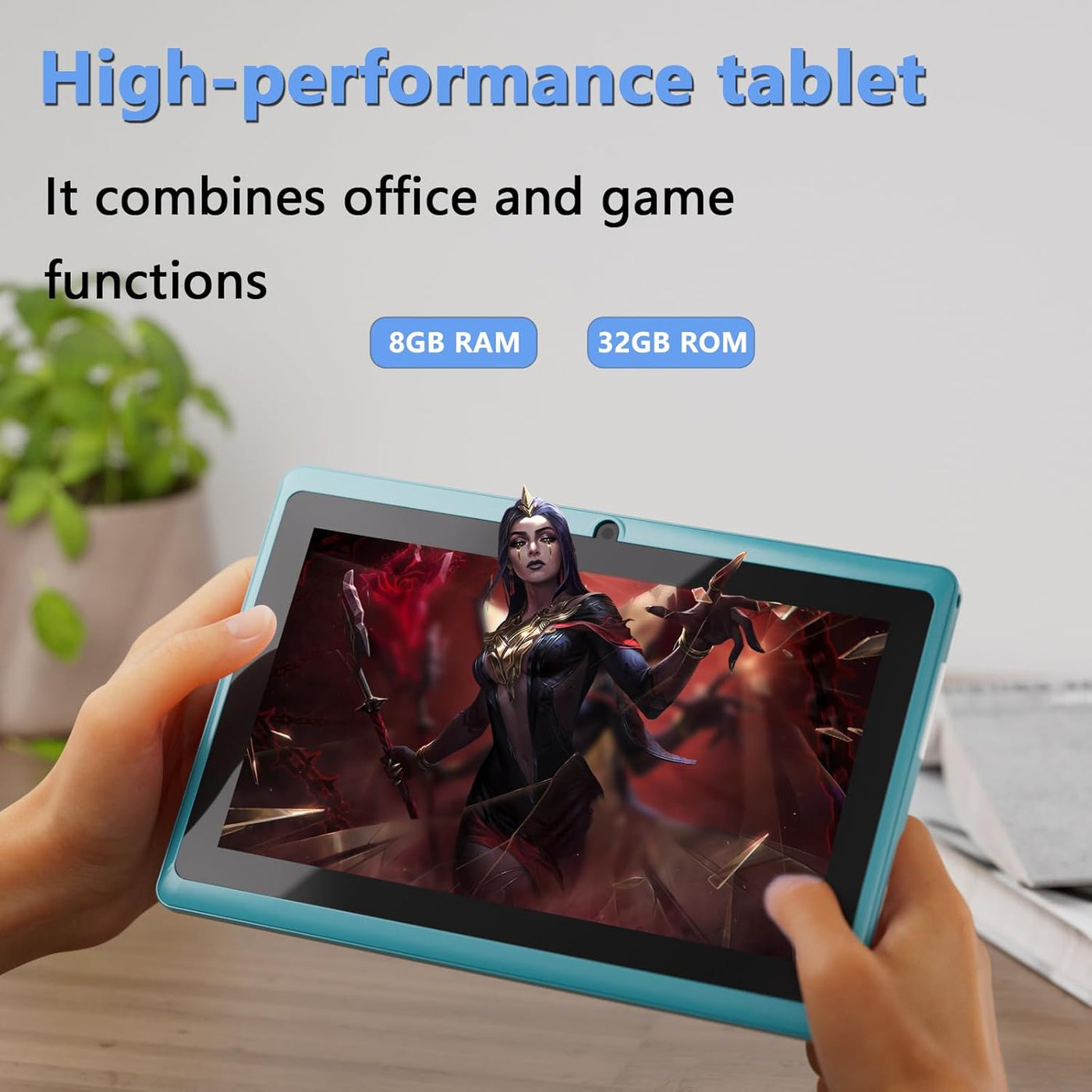 ZZB Tablet Android 14 de 7 pulgadas, 8 GB de RAM (4 GB expandible)...