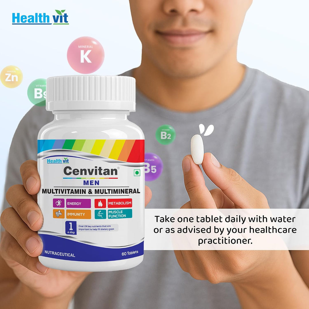 Healthvit Cenvitan Hombres Multivitaminas y Multiminerales Tabletas...