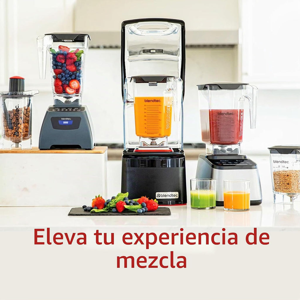 Blendtec Stealth 885 - Licuadora comercial, tarro WildSide+, carcasa de sonido Blendtec Stealth, potencia de grado comercial más fuerte, autolimpieza, 42 ciclos preprogramados, color negro
