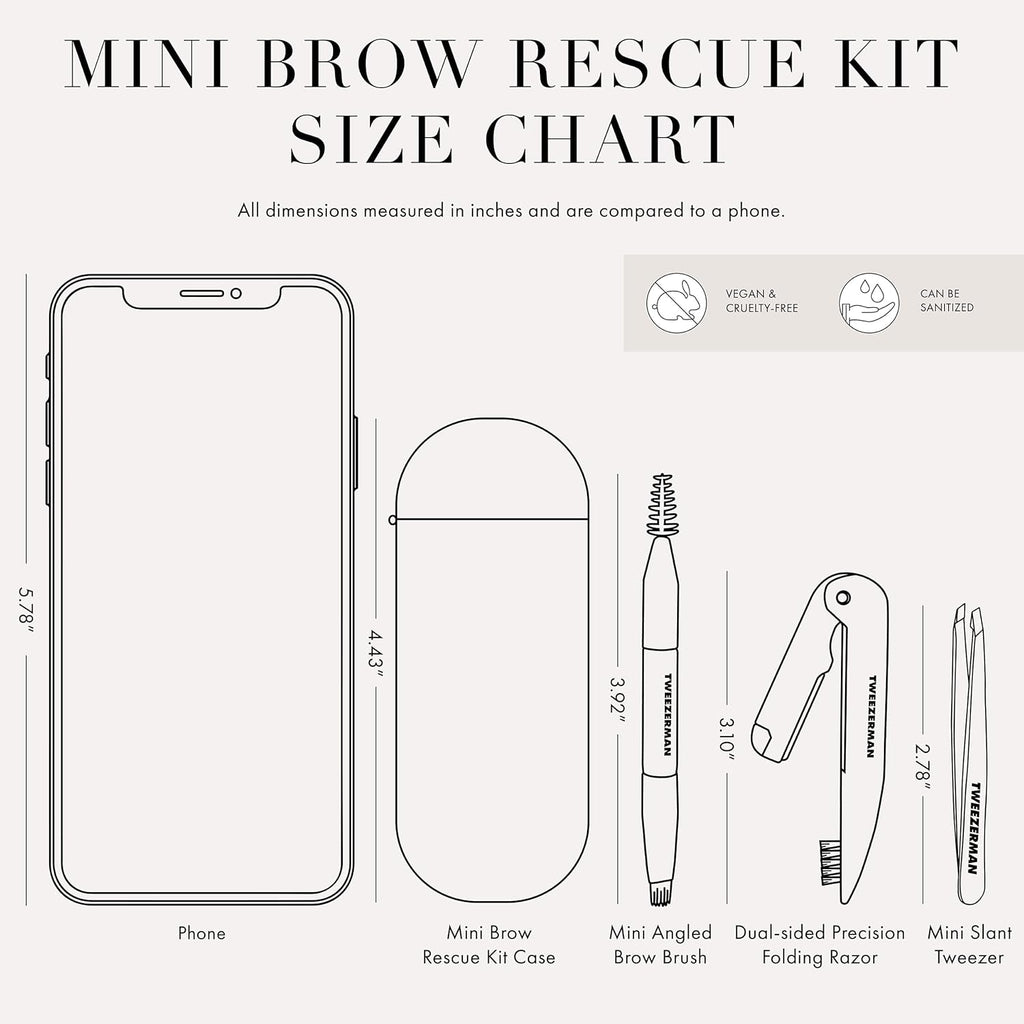 Tweezerman Mini kit de rescate de cejas