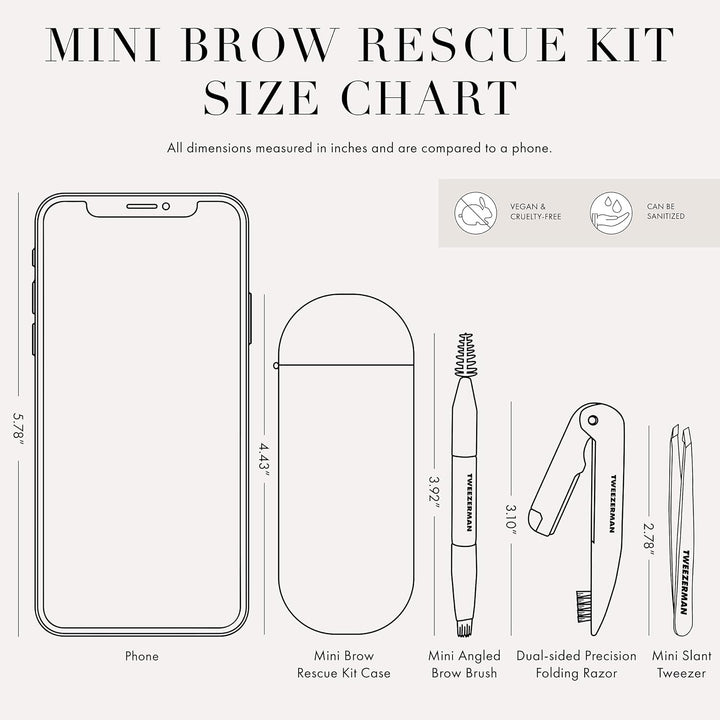 Tweezerman Mini kit de rescate de cejas