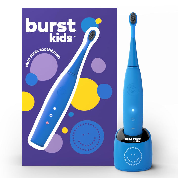 Cepillo de dientes eléctrico Burst para niños y niños pequeños (azu...