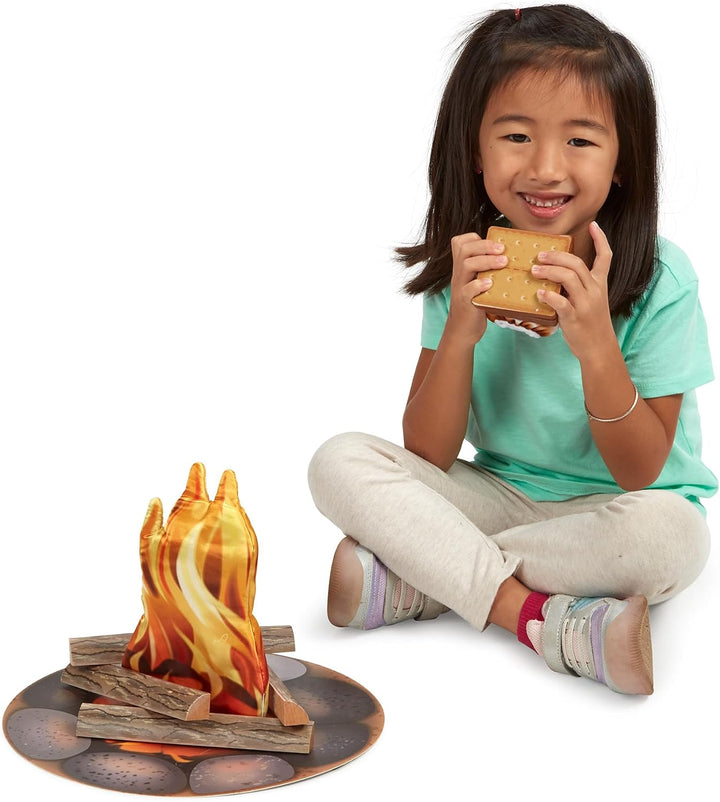 Melissa &amp; Doug: set de juego de fogata S\u2019mores con comida...