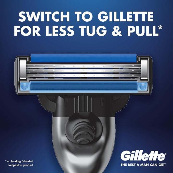 Gillette Mach3 Turbo Razor para hombres, 17 recambios de cuchillas,...